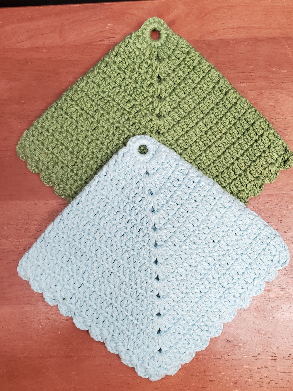 Handmade Granny Core Double Crochet Cotton Potholders Hot Pads Trivet